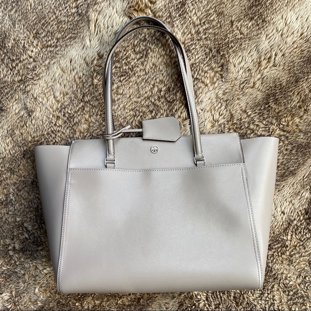 SOLD! Tory Burch Robinson Tote Gray Heron